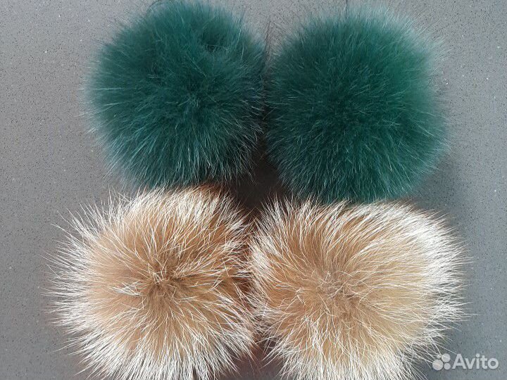 Помпон натуральный мех