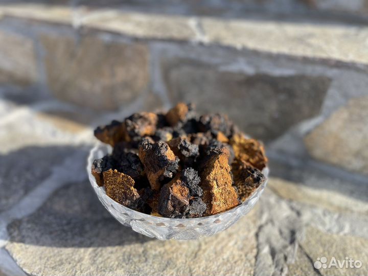 Чага сухая. Цена за 1 кг (средние куски)