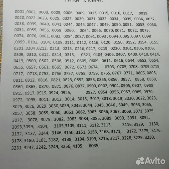 Нитки мулине гамма