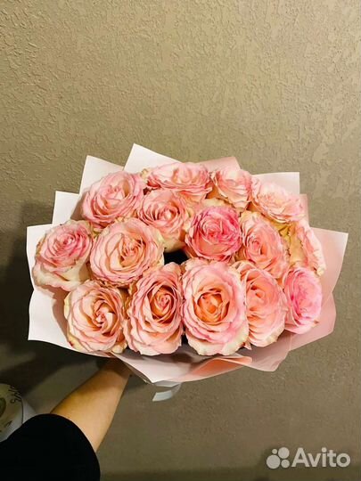 Цветы розы букет