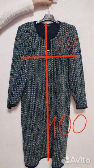 Женское платье тёплое 52