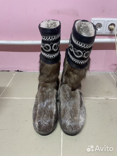 Унты из камуса оленя женские