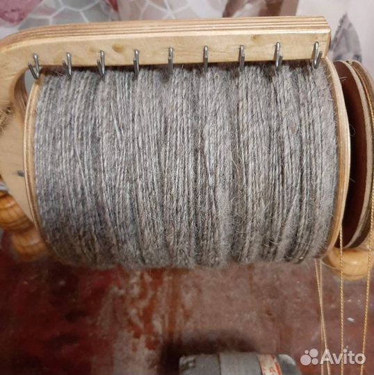 100 шерсть ручного прядения