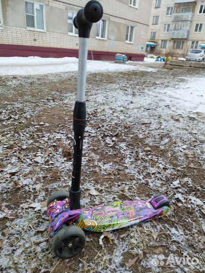 Самокат детский трехколесный бу