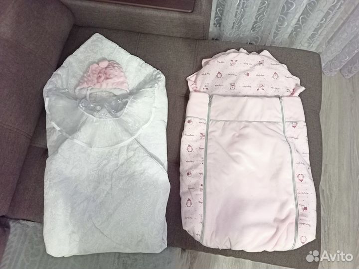 Конверт на выписку, с одеялом, уголком, шапочкой