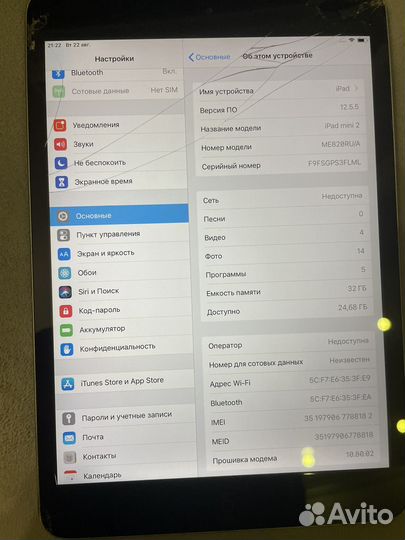 iPad mini 2 32gb cellular