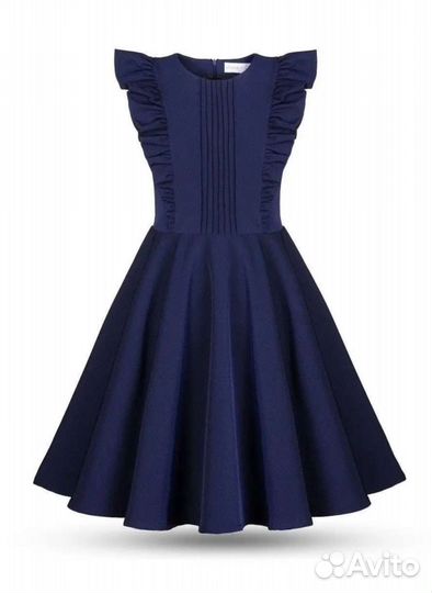 Сарафан школьный для девочки синий