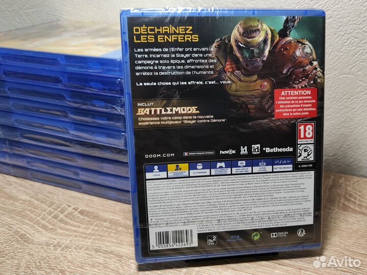Новый диск Doom Eternal PS4 PS5 Русская версия