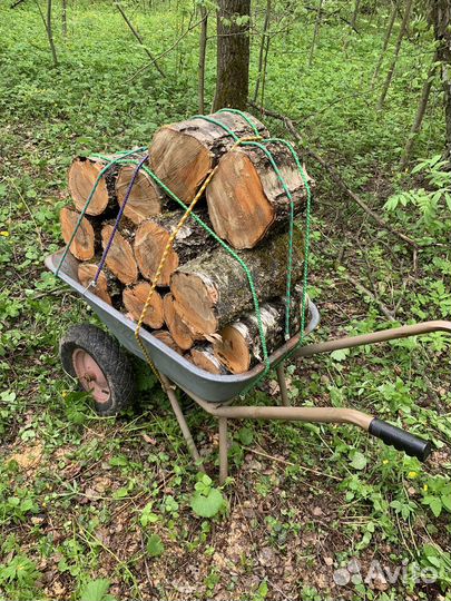 Дрова березовые колотые сухие
