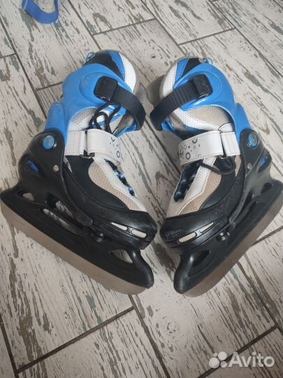 Коньки детские раздвижные, 30-33 размер