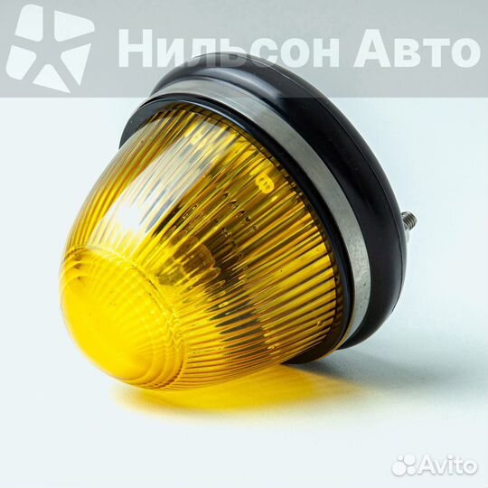 Габарит на будку круглый, желтый, стеклянный, zevs