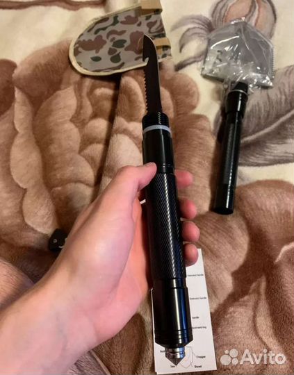 Многофункциональный туристическая лопата