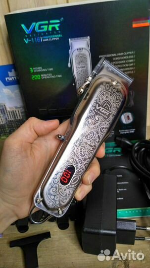 200 минут профессиональная машинка для стрижки VGR