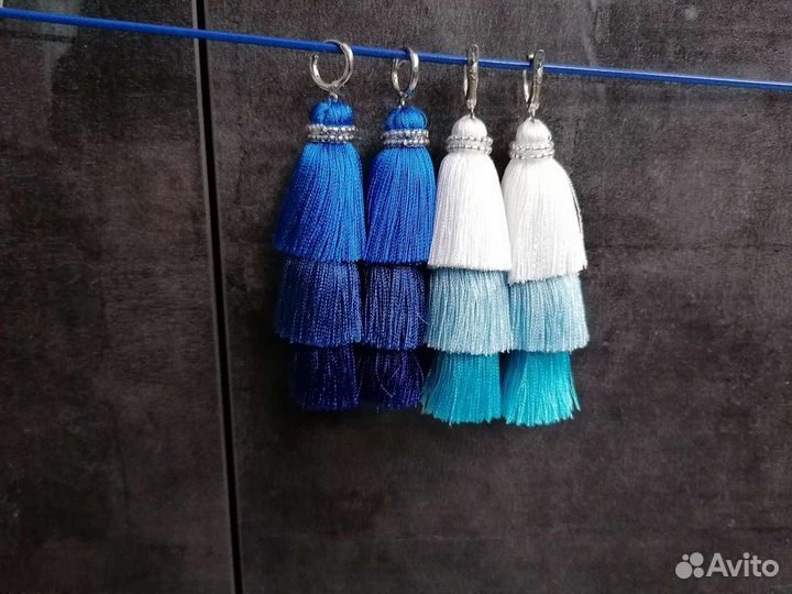 Серьги кисти