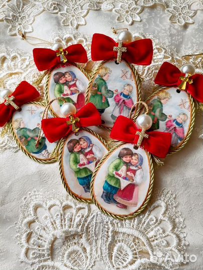 Пасхальные яйца-подвески