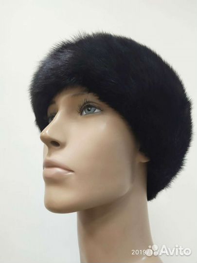 Берет норковый женский бу