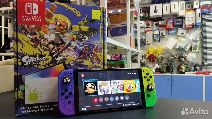 Nintendo switch oled splatoon 3 edition