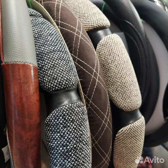 Оплетка на руль из эко кожи, М