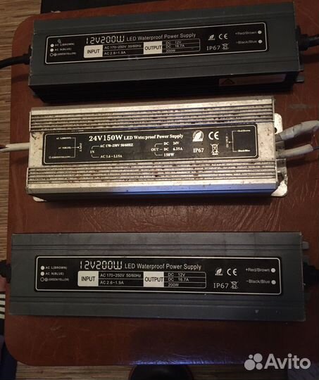 Блок питания 24v150w,12v200w