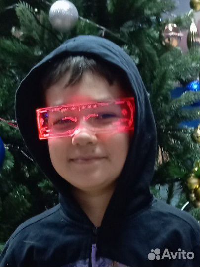 Светящиеся лед очки киберпанк