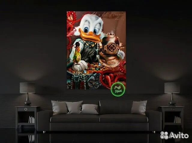 Картина Скрудж Макдак Золото