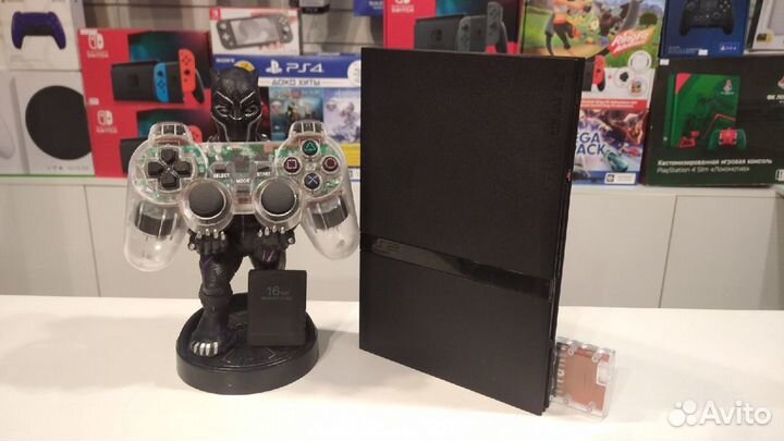 Прошитая Sony Playstation 2 Slim (гарантия)