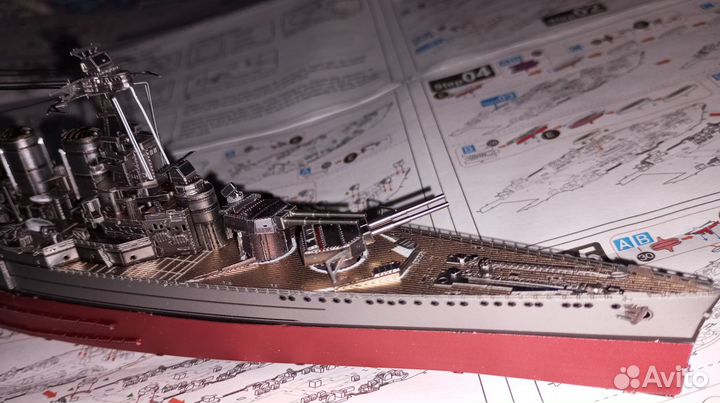 HMS Hood корабль Худ модель металл 100 процентов