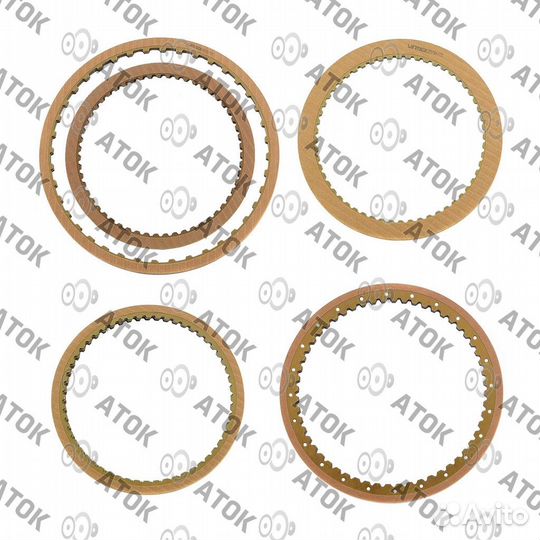 T129080F комплект фрикционных дисков 09G K2-55 зуб.1.7mm / K1-1.5mm