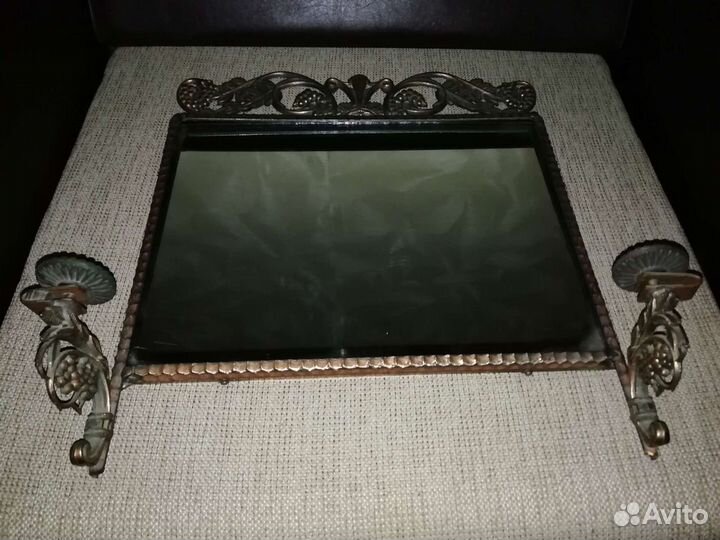 Зеркало с подсвечниками винтаж