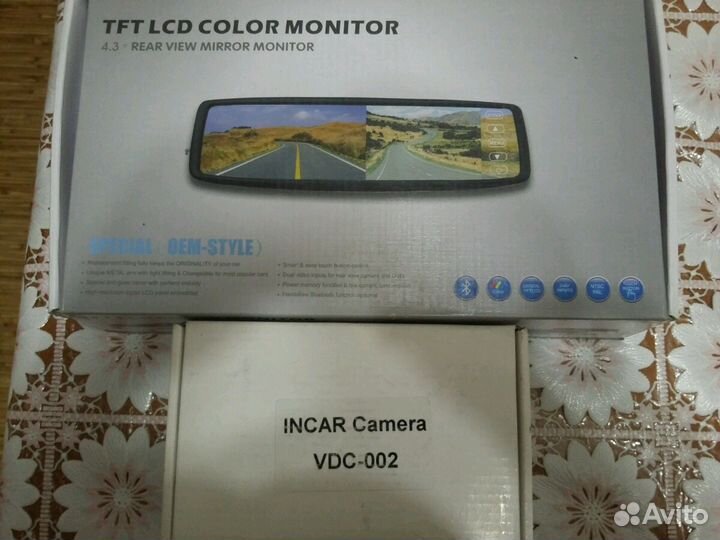 Камера заднего вида с зеркалом