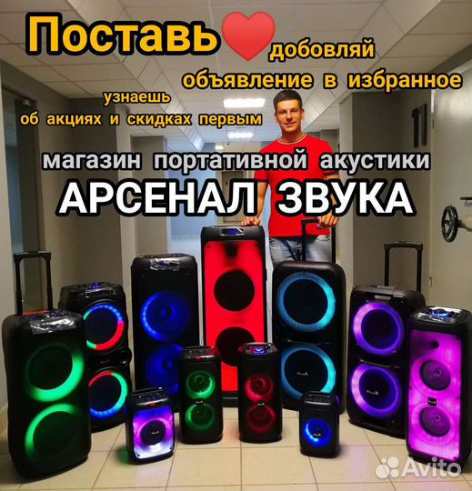 Колонка портативная hopestar party ONE 2 микрофона