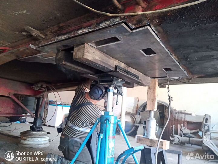 Замена опорной плиты полуприцепа. Сварочные работы