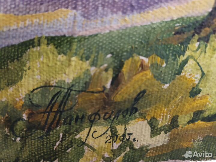 Картина 81х43см, холст масло Псков