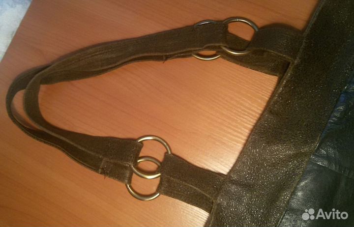 Сумка шоппер кожа Италия б/у хорошая