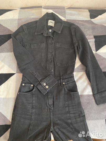 Комбенизон джинсовый zara женский