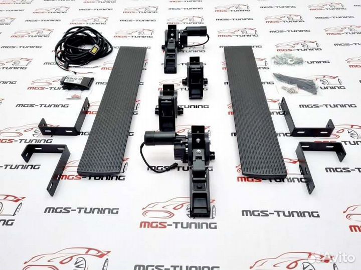 Пороги выдвижные Mercedes G-class W463 короткие