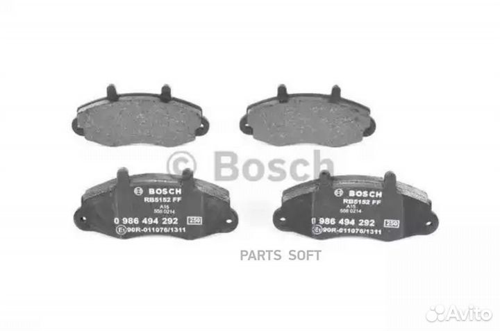Bosch 0986494292 Колодки торм.пер
