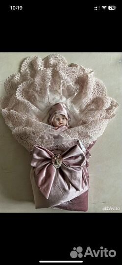 Конверт на выписку для девочки демисезонный