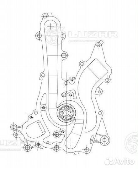 Насос водяной (помпа) Mercedes-Benz W222
