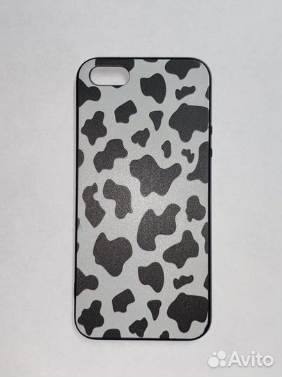Чехол на iPhone 5, 5s, se с коровьим принтом