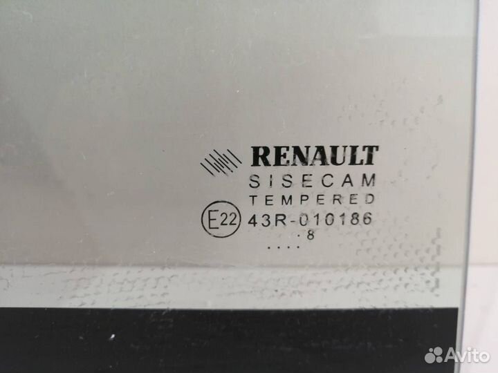Стекло двери задней правой форточка Renault Logan