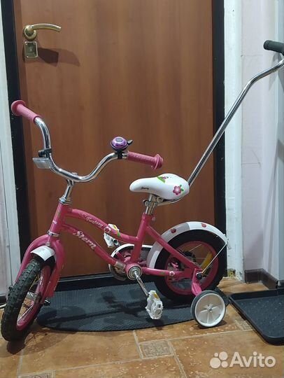 Детский велосипед с ручкой бу