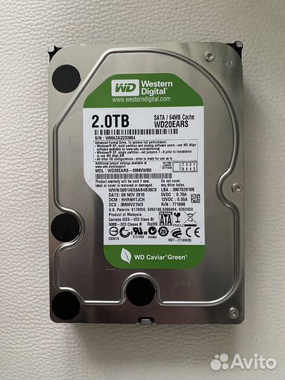 Жесткий диск 2тб
