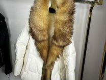 Пуховик с натуральным мехом лисы