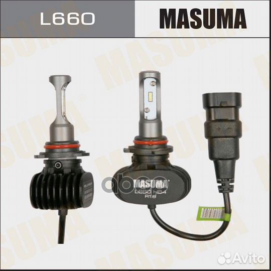 L660 лампы светодиодные к-кт 2шт HB4 6000K 400