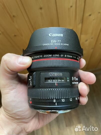 Объектив Canon ef 8-15mm f/4L fisheye usm