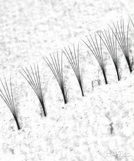 Готовые пучки для наращивания ресниц