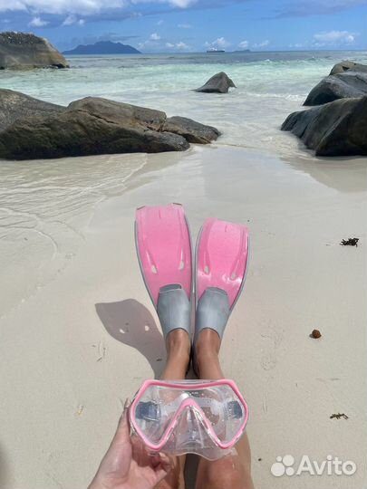 Ласты для плавания 38 39 + маска с трубкой
