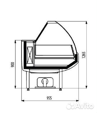 Витрина морозильная cryspi Octava M 1500