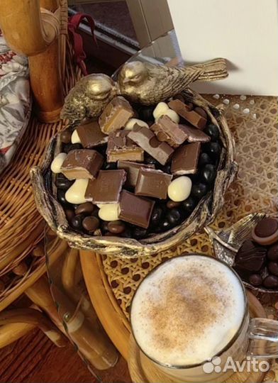 Подставка для мелочей конфетница ваза птички